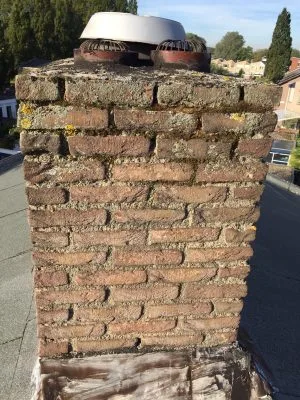 Voor schoorsteen renovatie